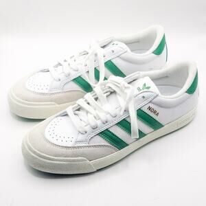 Adidas Women’s Sneakers Nora White Green Retro Blokecore Skater Streetwear 7.5